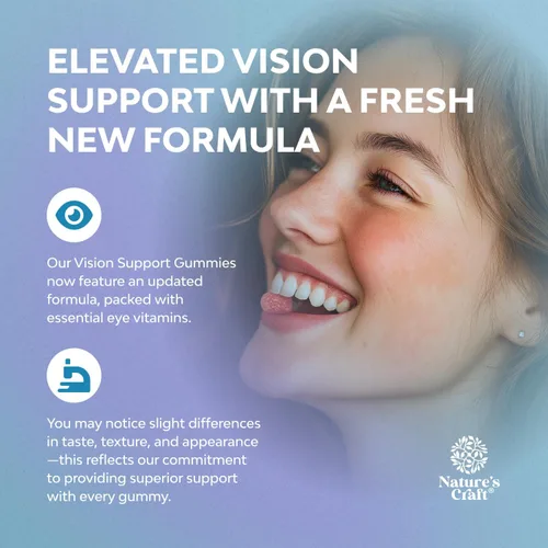 Vista 3 de Gomitas de apoyo para la visión para adultos, suplementos de luteína y zeaxantina para la salud ocular, potentes vitaminas de luteína para los ojos