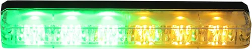 Vista 6 de Buyers Products 8892800 - Luz estroboscópica LED ultra brillante de perfil estrecho de 5 pulgadas, ámbar, 6 LED con intermitente síncrono y alterno