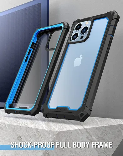 Vista 8 de Poetic Guardian Series - Funda diseñada para iPhone 13 Pro Max de 6.7 pulgadas, híbrida de cuerpo completo, a prueba de golpes, con protector