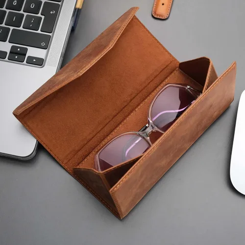Vista 5 de Egypt Triangle Design - Funda de cuero para lentes de sol y gafas de sol