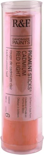 Vista 98 de R&F Handmade Paints - Pigmento profesional al óleo en barra, naranja lizarina, 6.4 fl oz