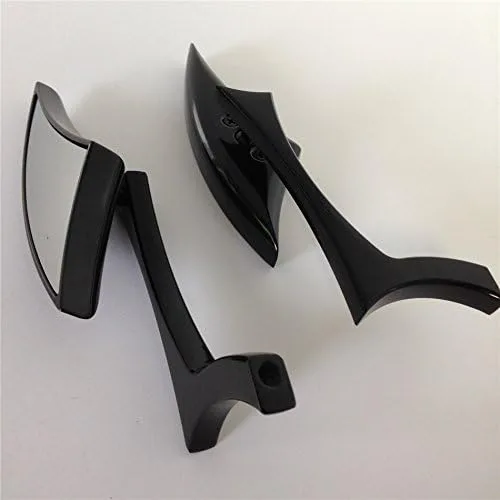 Vista 4 de HONGK- Black Mini Mirror Compatible with R1 R6 V-Max Xvs Virago Road Royal Vstar Warrior Cruiser [B01C0SQUC6]