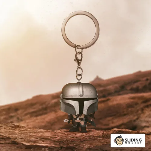 Vista 3 de Funko Pop! Llavero: The Mandalorian - El Mandaloriano