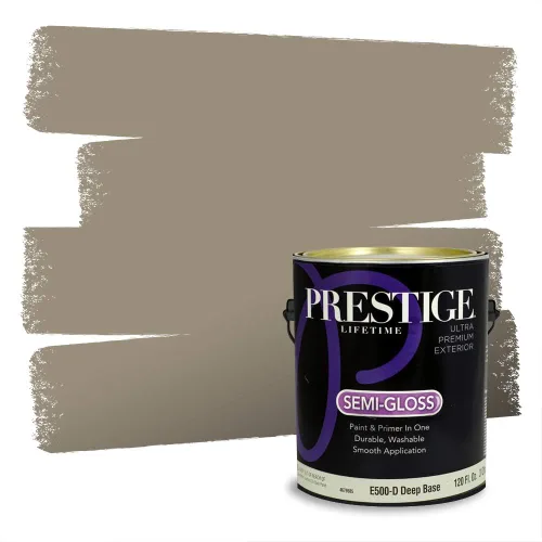 Vista 237 de Prestige Paints - Pintura exterior e imprimación en uno, 1 galón, plano, compatibilidad comparable con el color menta «Whipped Mint» de Behr
