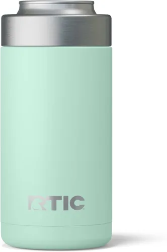 Vista 7 de RTIC Craft - Enfriador de latas con aislamiento, para bebidas, bebidas, botella, enfriador de latas de soda con tapa, metal de acero inoxidable
