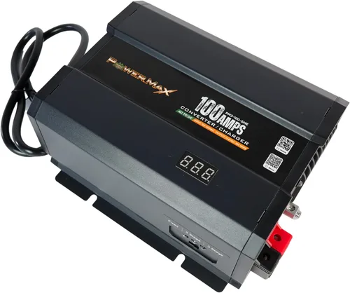 Vista 11 de PowerMax 35 Amp Convertidor de energía para RV Cargador de batería inteligente de 4 etapas de 12V 110V AC a 12V DC Salida ajustable