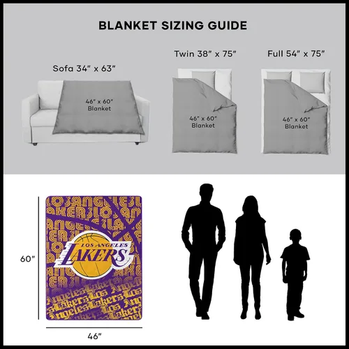 Vista 5 de Manta con licencia oficial de la NBA "Redux" Micro Raschel, multicolor, 46 x 60 pulgadas