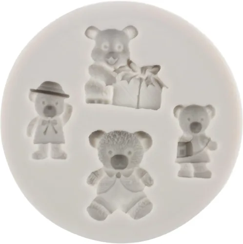 Vista 6 de Sijiangmold Molde de fondant de perlas 3D, molde de silicona para fondant, bolas de perlas semiesferas, moldes de chocolate para decoración