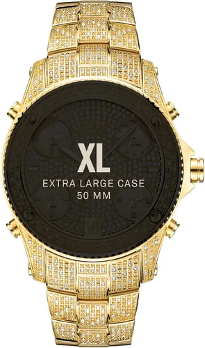 Vista 4 de JBW JB-6213-A "Jet Setter" reloj de oro y diamantes, con cinco zonas horarias, para hombre