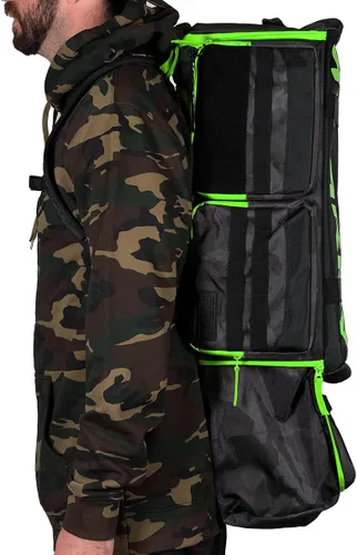 Vista 4 de HK Army Expandir Mochila Paintball Gearbag - Shroud Black/Green