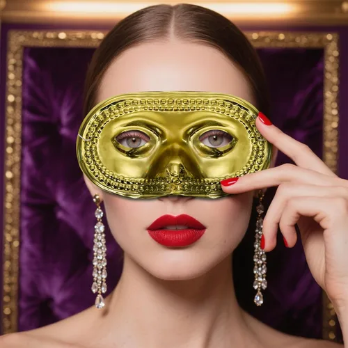 Vista 6 de Covzoe Paquete de 60 máscaras de Mardi Gras, máscaras vintage para máscaras