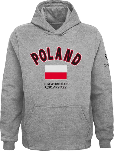Vista 4 de Outerstuff Sudadera con capucha unisex de forro polar para niños de la Copa Mundial de la FIFA