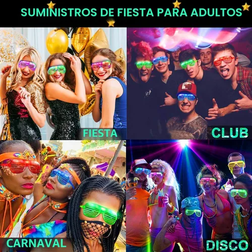 Vista 5 de TURNMEON Paquete de 20 lentes LED, regalos de fiesta para el día de San Valentín, 6 colores que brillan en la oscuridad, suministros de fiesta