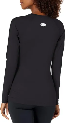 Vista 2 de Under Armour Authentics - Camiseta de manga larga con cuello redondo para mujer