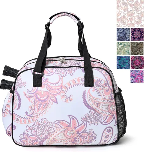 Vista 2 de Boulder Bee Bolsas de pickleball Bolsa de pickleball premium para mujer Bolsa de gimnasio de manohombro para mujer con soporte para botella