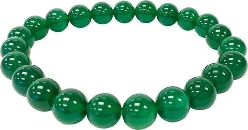 Vista 445 de Gem Avenue Handmade Round Bead Stretch Bracelet Unisex Natural Stone Beaded Jewelry for Men & Women, Elastic Wristband for Daily Wear