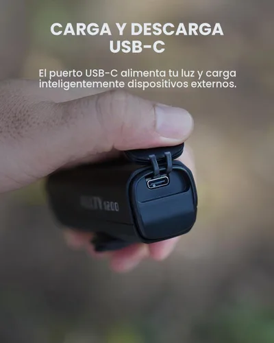Vista 6 de Luz de bicicleta ALLTY 1200 con FFR Lightsync para carretera y MTB