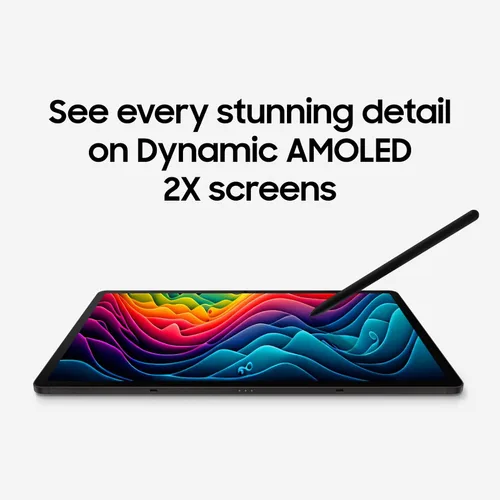 Vista 2 de SAMSUNG Galaxy Tab S9+ 5G Plus 12.4” 256GB (AT&T) plus WiFi Tableta Android, procesador Snapdragon 8 Gen 2, pantalla AMOLED, S Pen incluido, batería