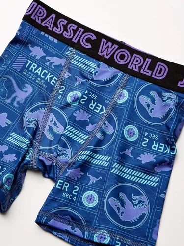 Vista 3 de Universal Nutrition Boys' Big 3-Pack Jurassic World Athletic Boxer Brief Underwear