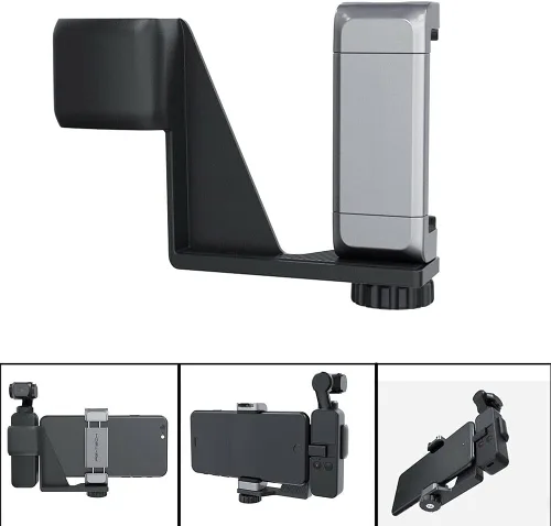 Vista 2 de Soporte para teléfono inteligente Soporte de teléfono Soporte de mano Clip para DJI para cámara de bolsillo OSMO