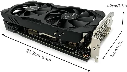 Vista 5 de QTHREE Radeon RX 560 XT 8GB GDDR5 tarjeta gráfica, 1792SP, 128 bits, DVI, HDMI, DP, tarjeta de video para juegos para PC, GPU de computadora, PCI