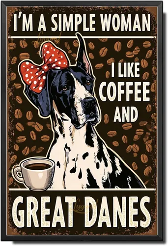 Vista 32 de Lygond Letrero de metal con texto en inglés «Bear That's What I Do I Drink Coffee I Hate People and I Know Things», decoración de invernadero