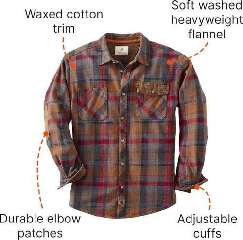 Vista 4 de Legendary Whitetails - Camisa para hombre, tejida y pesada, de estilo portuario
