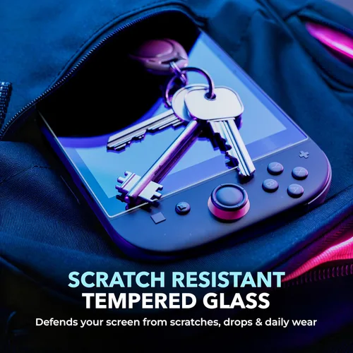 Vista 6 de Paquete de 2 protectores de pantalla para Nintendo Switch 2 (2025) con bandeja de alineación de fácil ajuste, ultra HD transparente y antiarañazos