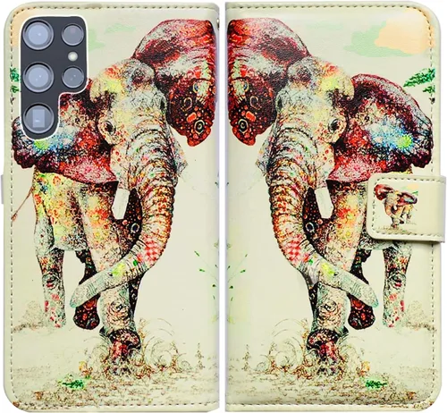 Vista 13 de Bcov Funda para Galaxy S22 Ultra, funda de piel con tapa para Samsung Galaxy S22 Ultra 5G