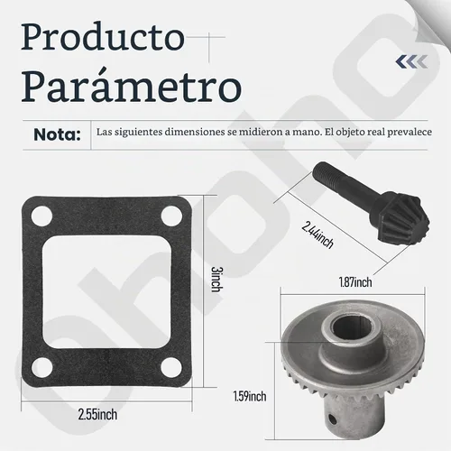 Vista 2 de Ohoho 104-8671 92-5790 105-6839 Kit de engranajes de transmisión