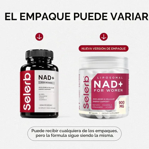 Vista 2 de Selerb Suplementos NAD+ para hombres y mujeres