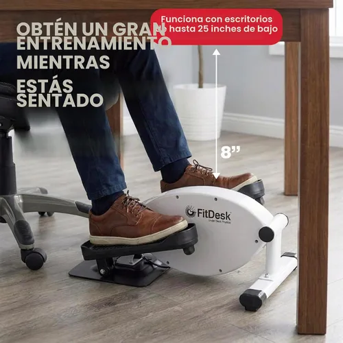 Vista 6 de FitDesk Under Desk Bike Exercise Machine, Compact Magnetic Pedal Exerciser, Mini Elliptical, Quiet Seated Cardio Trainer for Home Office Workouts