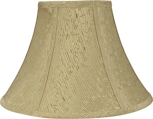 Vista 9 de Aspen Creative 58053A Bell Uno - Pantalla de lámpara en gasa blanca, 7 pulgadas superior x 14 pulgadas inferior x 11 pulgadas de altura inclinada