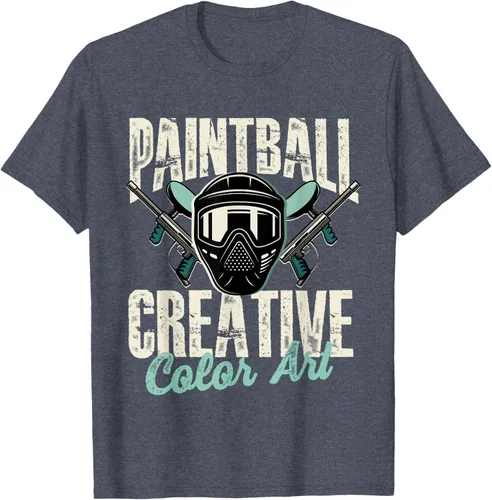 Vista 15 de Paintball Creative Color Art - Camiseta Paintball Paintball, Negro
