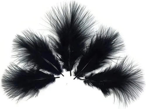 Vista 50 de 1/4 lb - Aqua Blue Pavo Marabou Corto Plumas Sueltas Mullidas Al Por Mayor A Granel