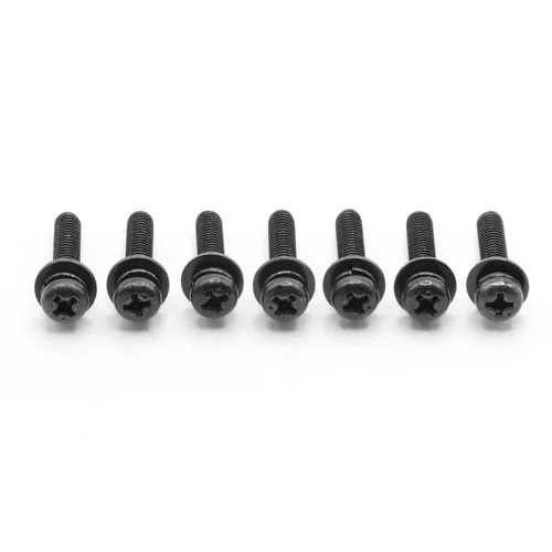 Vista 2 de Tornillos de repuesto para soporte de TV compatibles con LG OLED65C1PUB (OLED65C1PUB.AUS), juego completo de tornillos de pies/patas, chapado
