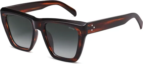 Vista 34 de SOJOS Fashion Oversized Square Cat Eye Polarized Sunglasses for Women Trendy Cateye Style Womens Sunglasses SJ2179