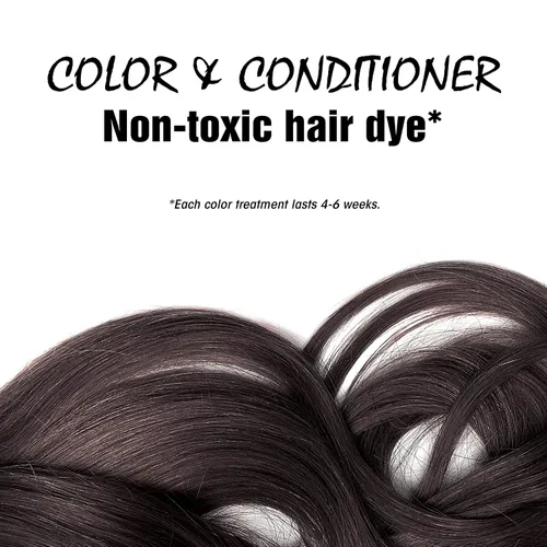 Vista 3 de Light Mountain Tinte y acondicionador para el cabello de henna, tinte negro para hombres y mujeres, polvo orgánico de hoja de henna y botánicos, sin
