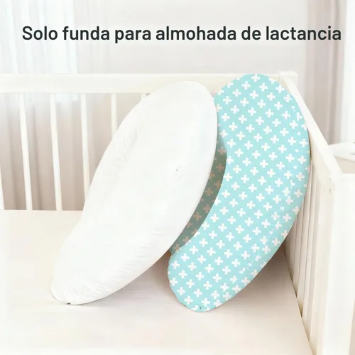 Vista 6 de Little Grape Land Juego de 2 fundas de almohada de algodón para lactancia, suaves y transpirables, extraíbles para almohadas de alimentación, fundas