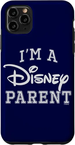 Vista 13 de iPhone 16 Disney I'm A Disney Parent Collegiate Big Text Logo Case