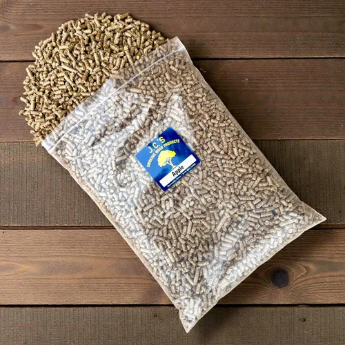 Vista 3 de J.C. 's Smoking Madera Pellets – 9 Lb – Bolsa para Apple