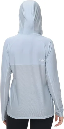Vista 2 de BASSDASH Sudadera con capucha UPF 50+ de manga larga para mujer