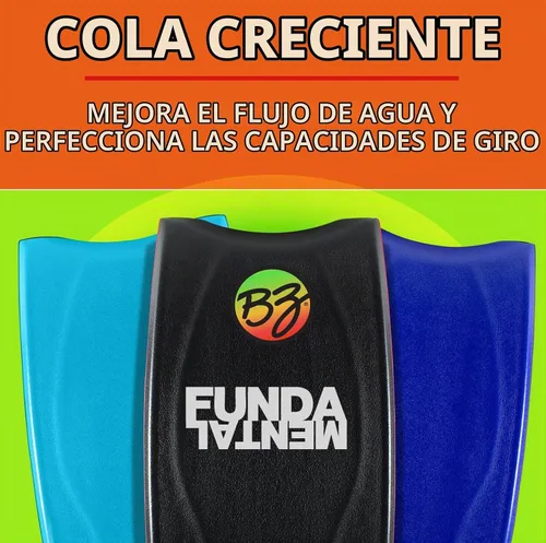 Vista 4 de BZ Bodyboards - Bodyboard fundamental - Pilotos avanzados - Zero-G Polypro Core - Surlyn Slick - Cubierta de celda H de 8 libras - Cola creciente