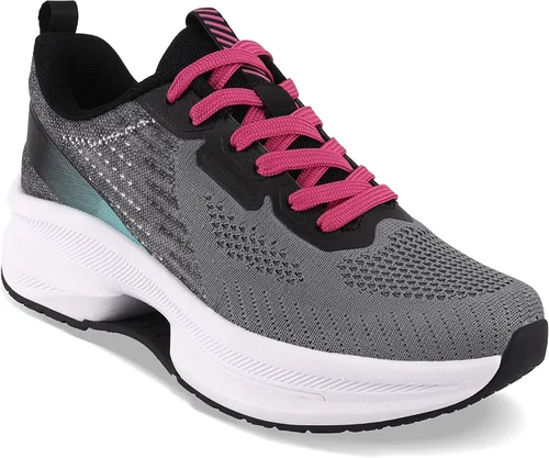Vista 3 de QUINMOK Tenis antideslizantes para mujer, de malla, para caminar y correr