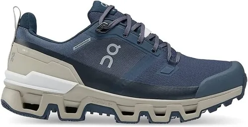 Vista 3 de ON Cloudwander - Zapatos impermeables para correr, color azul marinodesierto