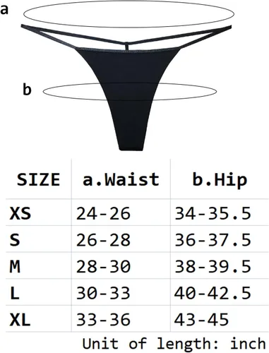 Vista 8 de Paquete de 6 tangas con espalda en T para mujer, ropa interior sin costuras, tangas elásticas de algodón sexy