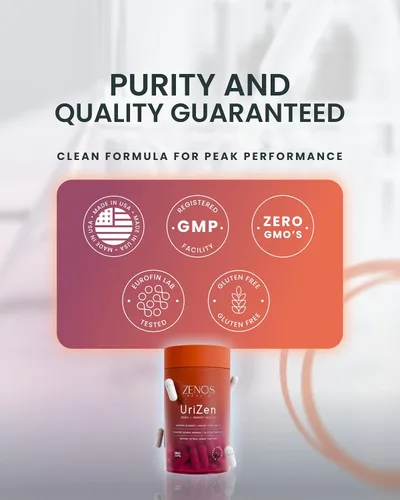 Vista 7 de Zenos Health UriZen Suplemento de apoyo renal, salud del tracto urinario para mujeres, disolvente de cálculos renales y rompepiedras, suplementos