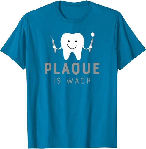 Vista 19 de Plaque is Wack Funny Dental Hygienist T-Shirt Asphalt Grey