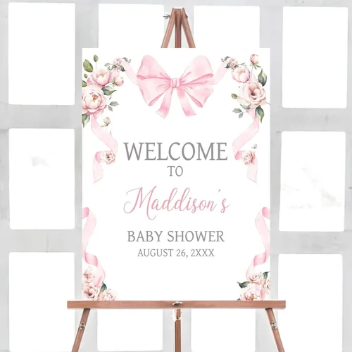 Vista 22 de Letrero de bienvenida para baby shower, personalizado, tema de dinosaurio para eclosionar, varios tamaños