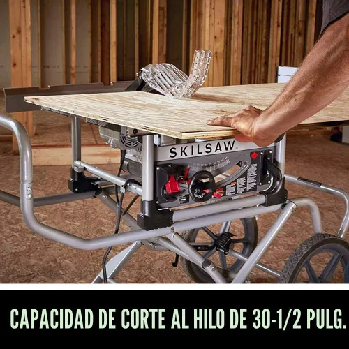Vista 3 de SKIL SPT99-11 - Sierra de mesa de accionamiento helicoidal resistente de 10 pulgadas con soporte